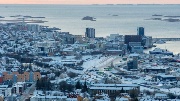 Aerial view of Bodø, Norway - Photo by Norland County, Norway