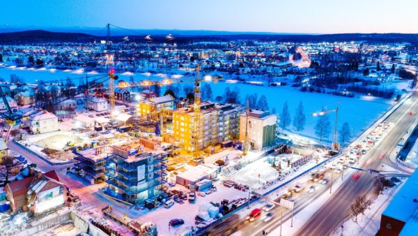 View of Skelleftea Sweden from above - Photo by Skelleftea Commune Sweden